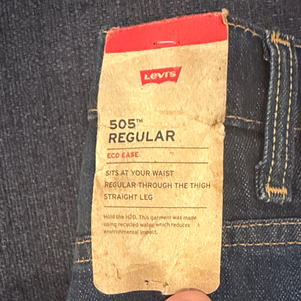 Levi's 505 Regular Eco Ease Jeans in Dark Blue